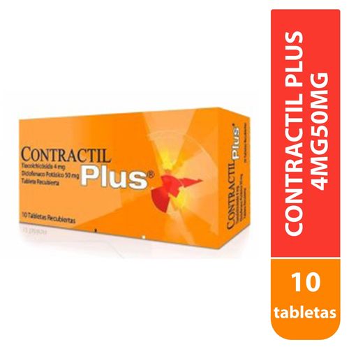 Tabletas Eurofarma Contractil Plus 4 mg - 10 tabletas