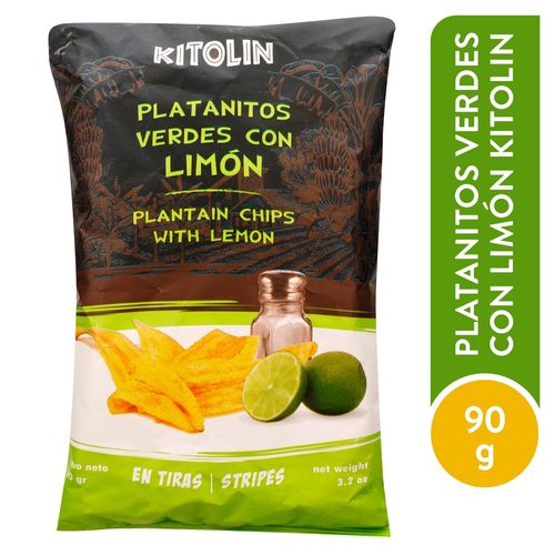Platanito Kitolin tostado verde con limón - 90 g