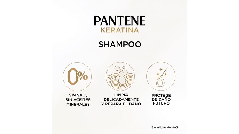 Shampoo Pantene Keratina Sin Sal Shampoo Keratina Crema Para