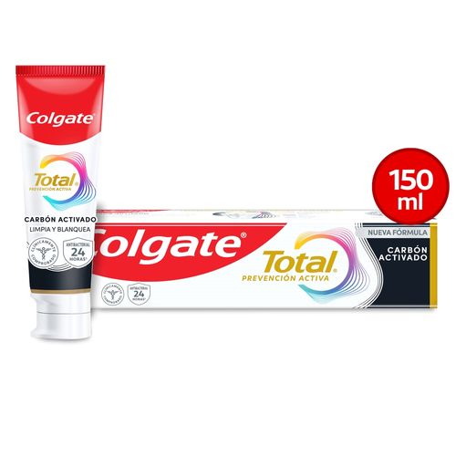 Pasta dental Colgate total 12 carbón activado - 150 ml