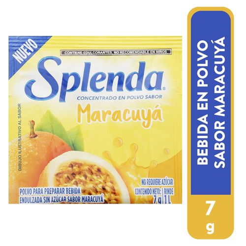 Bebida Polvo Splenda Sabor Maracuya 7gr