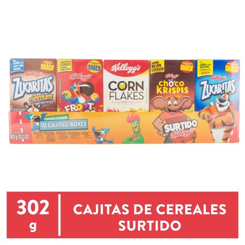 Cereales Kellogg's cajas surtidas 10 Uds - 302 g