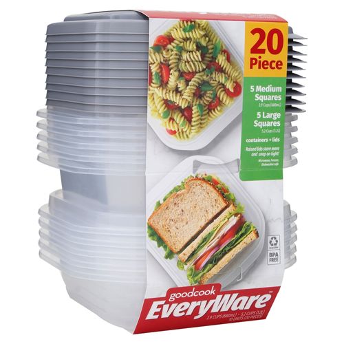Set Good Cook de 20 Piezas Cuadradas