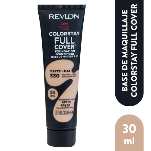 Base líquida Revlon colorstay full cover foundation tono 330 matte - 28 g