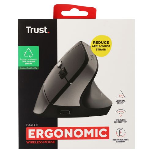 Mouse Ergo Inalambrico Recar Trust 25145