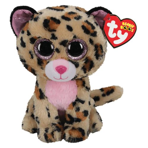 Ty Beanie Boos Livvie Leopardo Cafe Rosa