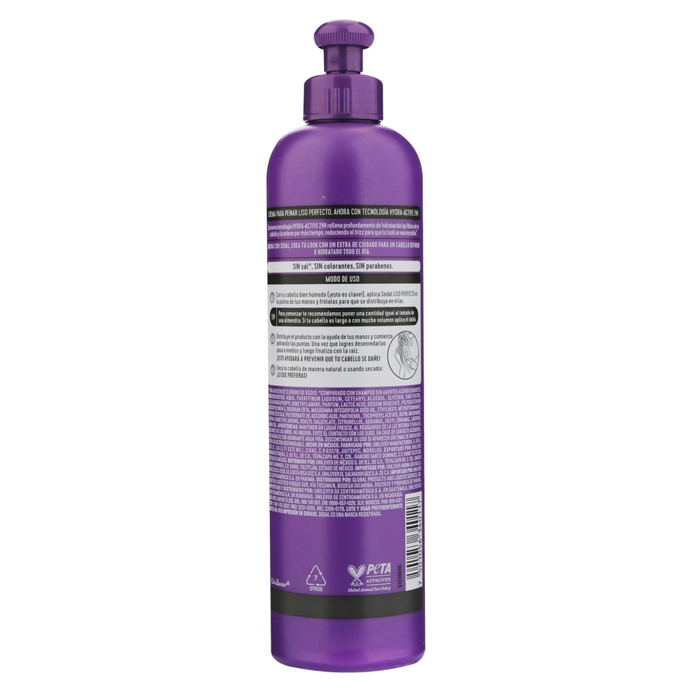 Comprar Crema Sedal Para Peinar Liso Perfecto - 300 ml | Walmart