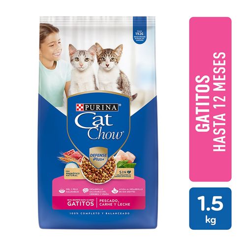 Alimento Gato Gatito Purina Cat Chow Gatitos Defense Plus - 1.5 kg