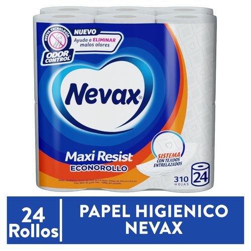 Papel Higienico Nevax 24 rollos -310 hojas