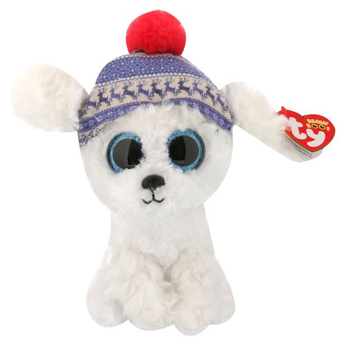Ty Beanie Boos Sleighbell Perro Blanco R