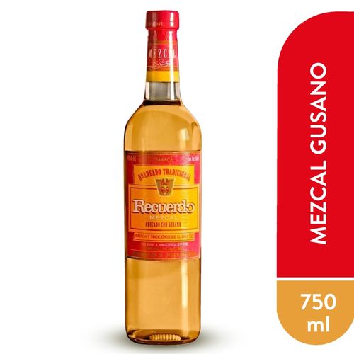 Mezcal El Recuerdo abocado con gusano -750 ml