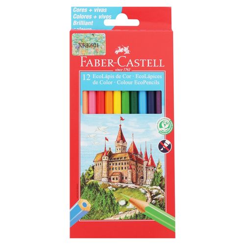 Lapiz Color Faber Hexag Caj 12 Colores