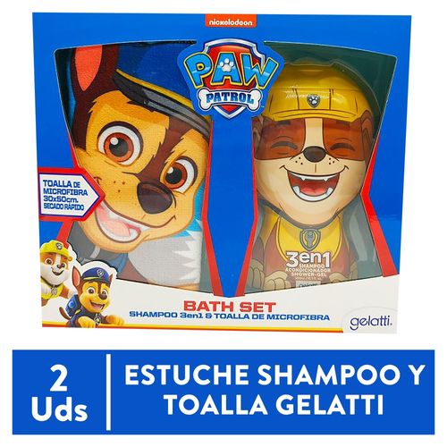 Shampoo y toalla Gellatti Estuche Paw Patrol