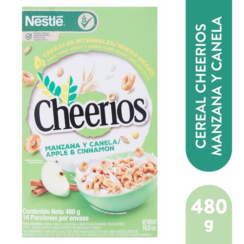 Nestle Cheerios® Manzana Canela Cereal 480G Caja