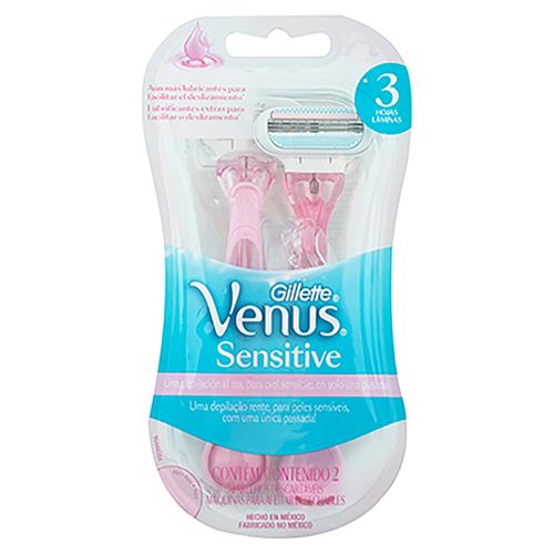 Máquinas Para Afeitar Gillette Venus Sensitive -2 unidades
