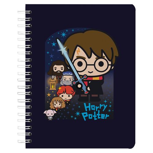 Cuaderno Nottas Espiral Hp Con Espada Rayas - 100 Hojas