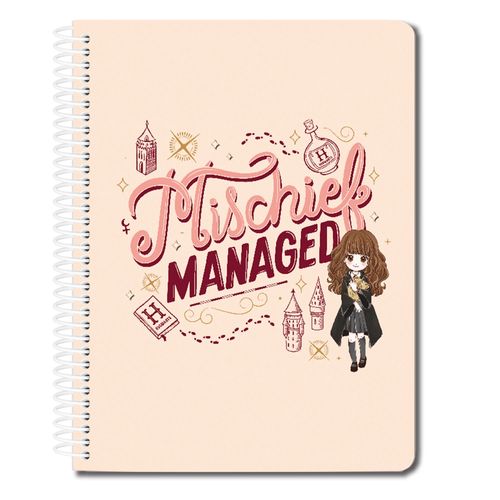 Cuaderno Nottas Pro Hermione Iconos 3 Materias - 120 Hojas