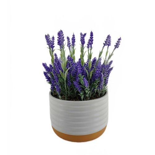 Planta artificial Mainstays maceta color  blanco