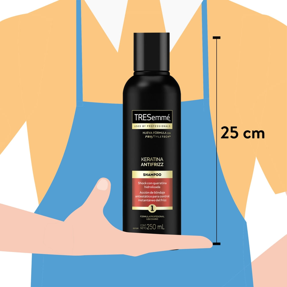 Comprar Shampoo Tresemmé Keratina Antifrizz -250 ml | Walmart