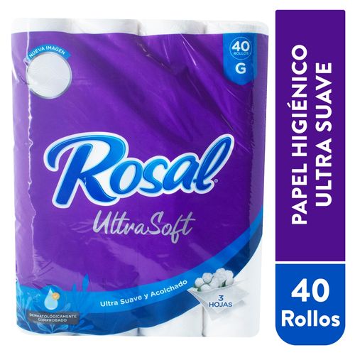 Papel higiénico Rosal morado 40 rollos - 4184 g