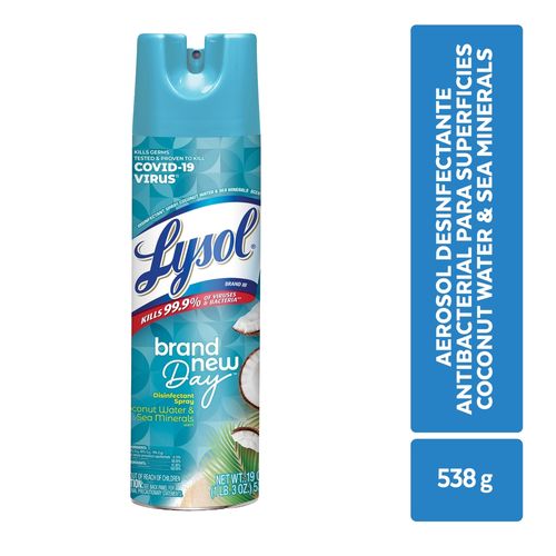 Aerosol Lysol Coconut Water - 538 ml