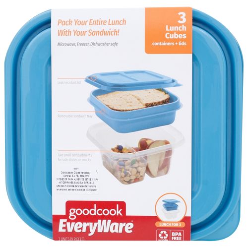 Recipientes Good Cook para loncheras con División