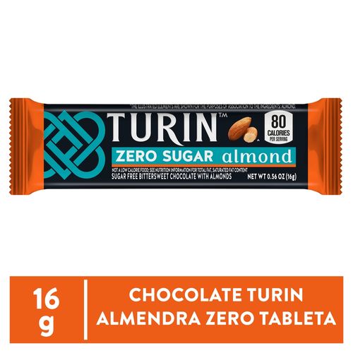 Chocolate Turin Almendra Zero tableta - 16 g