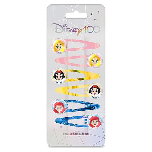 Set De 6 Prensitas Cabello Princesas