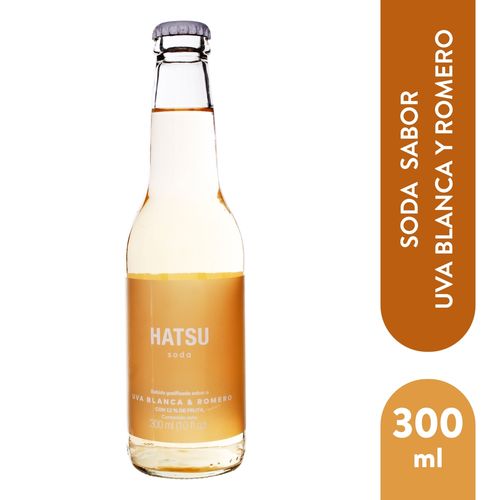 Soda Hatsu Uva Y Romero 300ml