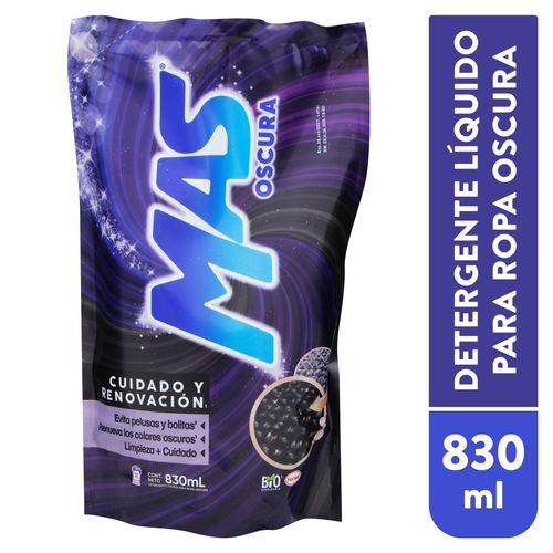 Detergente Líquido MAS Oscura -830mL