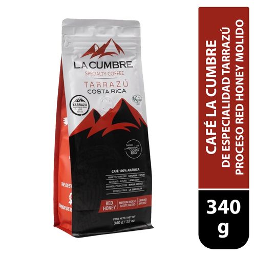 Café La Cumbre de Especialidad Tarrazú Proceso Red Honey Molido  - 340 g