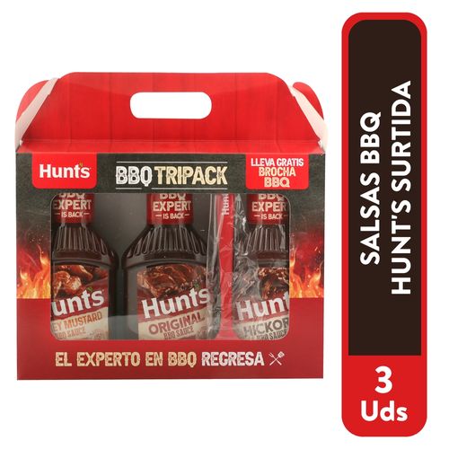 Pack Salsas Bbq Hunts 1530 Gr