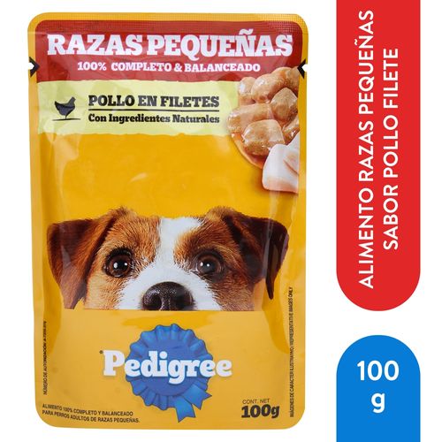 Alimento húmedo Pedigree para perro raza pequeña sabor pollo - 100 g