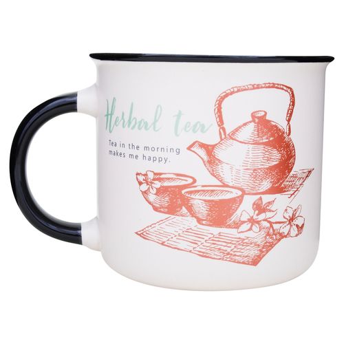 Taza Hometrends porcelana Surtido -380 ml