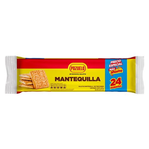 Galleta Pozuelo Mantequilla X24 624gr