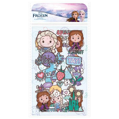 Plantillas de stickers Frozen transparentes - 4 pzas