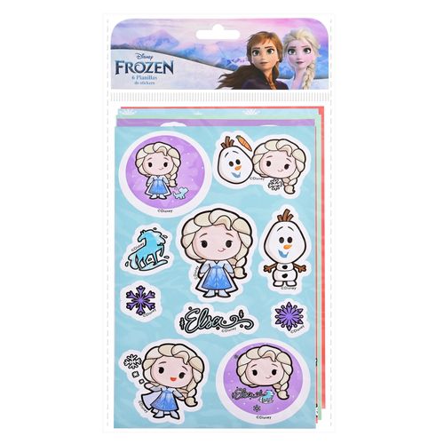 Plantillas Frozen de stickers - 6 pzas