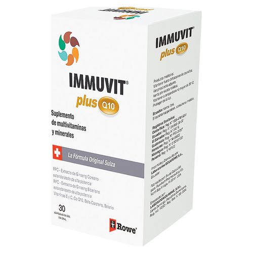 Inmuvit Plus Q10 X30 Cap Pack X Caja