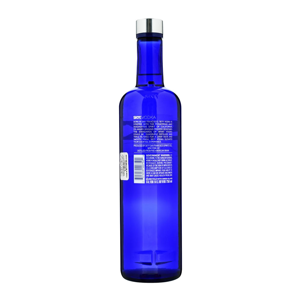 Vodka Skyy Botella - 750ml - Masxmenos | Costa Rica