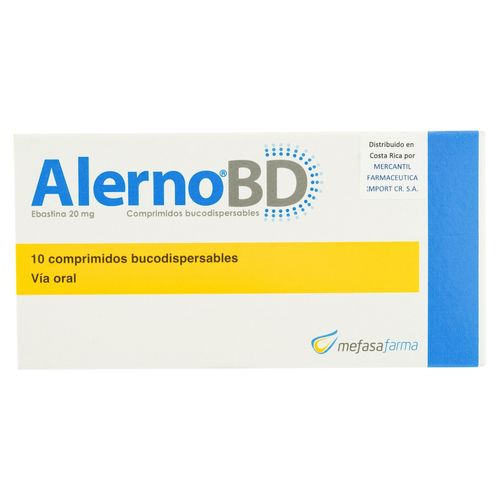 Alerno Bd 20Mg, Precio indicado por unidad