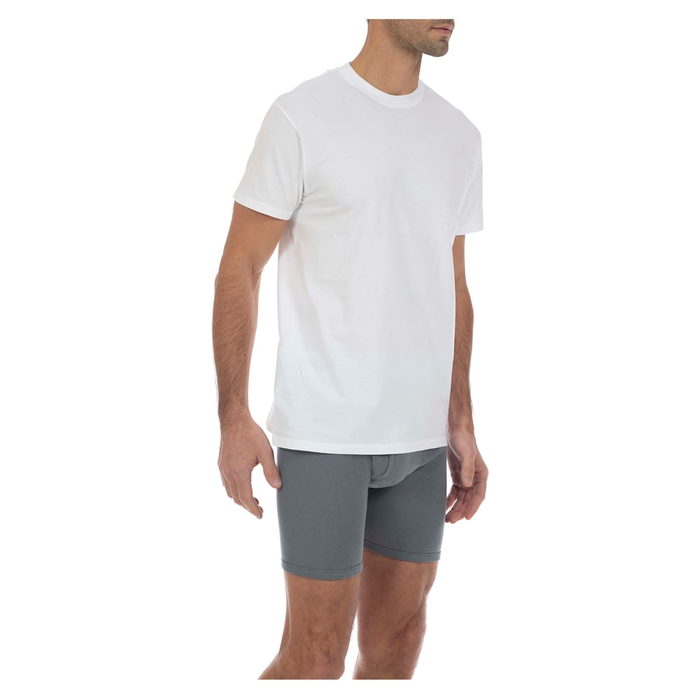Comprar 6 Pack Camiseta George blanca clásica 100% algodón Cuello ...