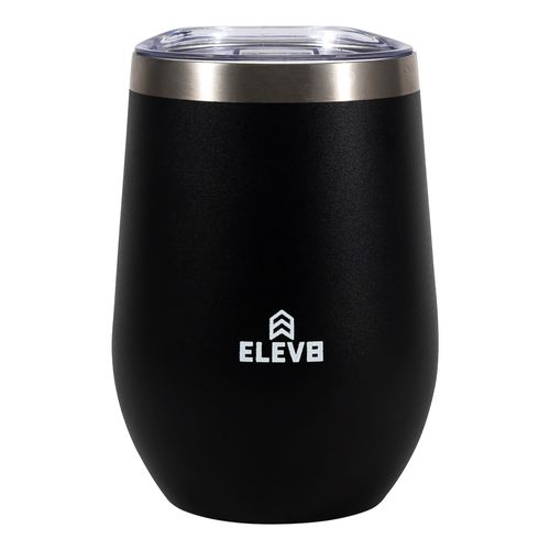Copa de vino Elev8 insulada color negro -14 oz
