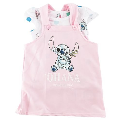 Conjunto Beba Overol Y Playera Stitch
