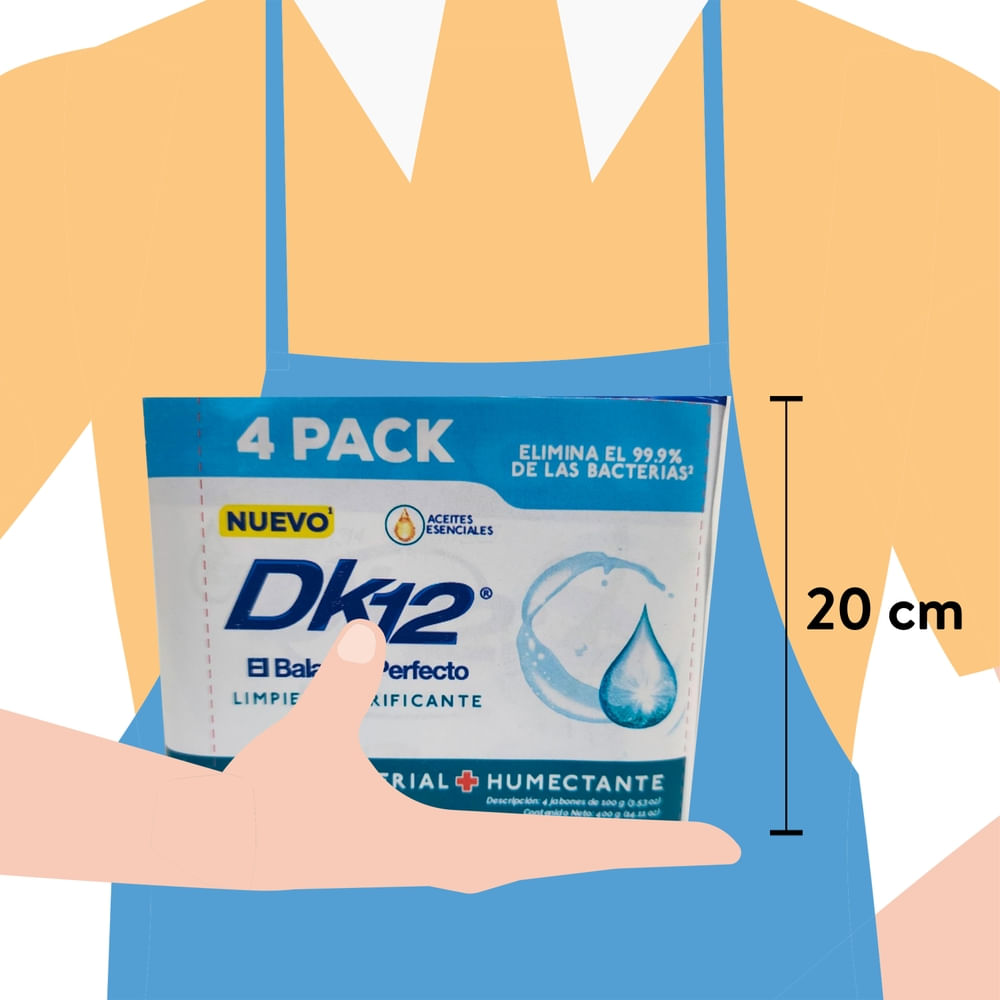 Comprar Jabón Dk12 de Tocador Limpieza Purificante 4 Pack - 400 g