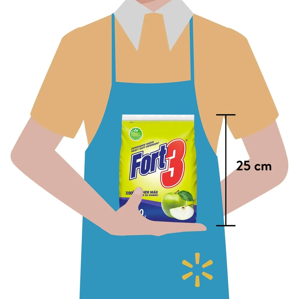 Detergente En Polvo Fort3 Manzana - 2500g. - Maxipalí | Costa Rica