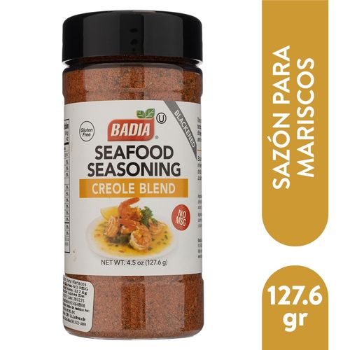 Sazonador Badia mariscos libre de gluten - 128 g