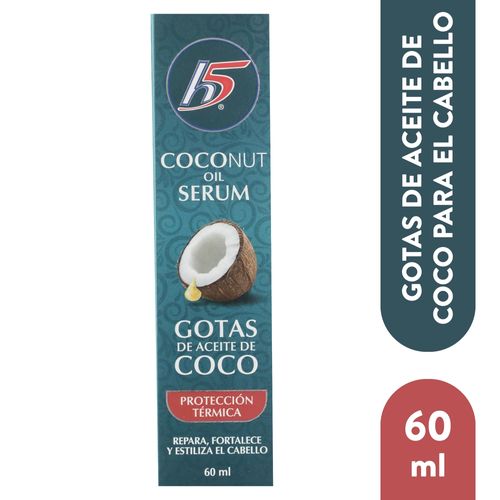 Serum Para Cabello Marca H5 Gotas Coco -60 ml
