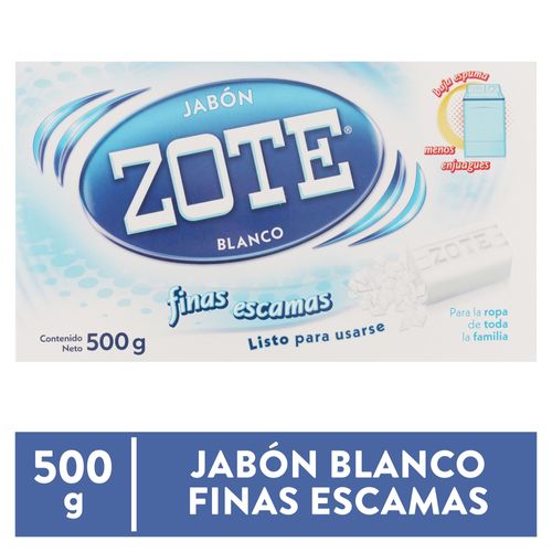 Jabón Zote blanco finas escamas - 500 g