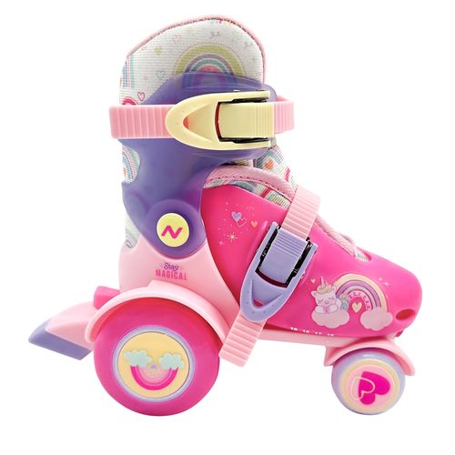 Patines Next entrenadores rosados 4 ruedas, freno trasero para mayores de 4 años