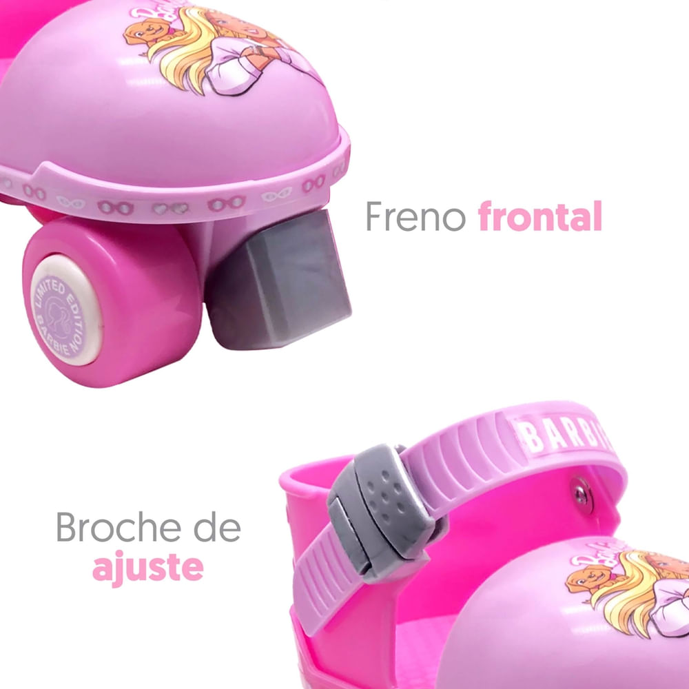 Muñecas Barbie Muñeca Barbie Con Scooter Rosa Y Casco Juguete